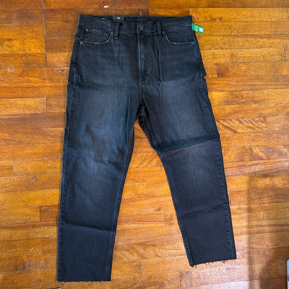 Black Gap cheeky straight sky high jeans